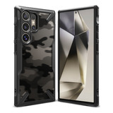 Capa Antichoque Ringke Fusion X Para Samsung Galaxy S24 Ultra Capa Fina E Rgida Antiderrapante Suporte De Alas Proteo De Nvel Militar Camo